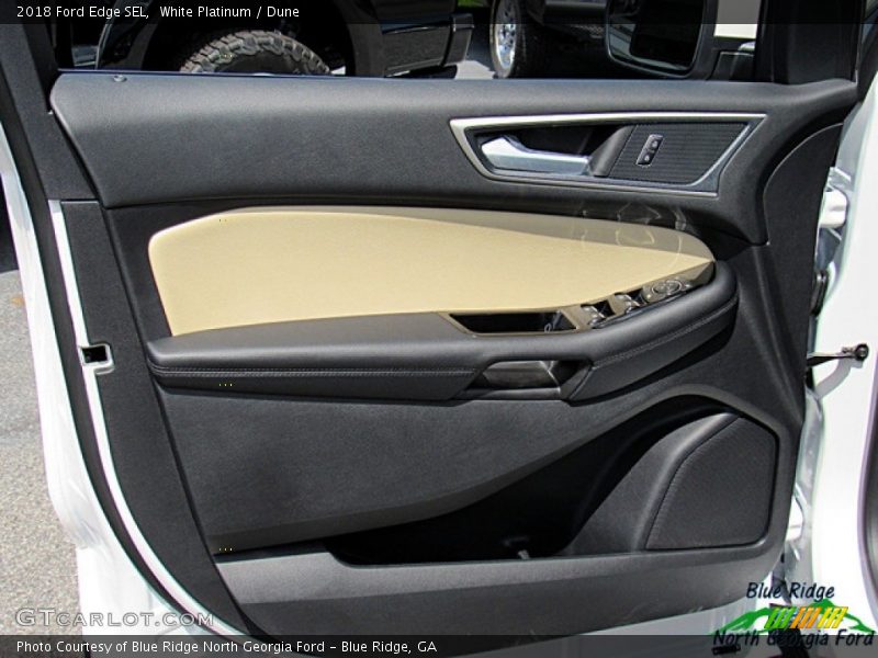 White Platinum / Dune 2018 Ford Edge SEL