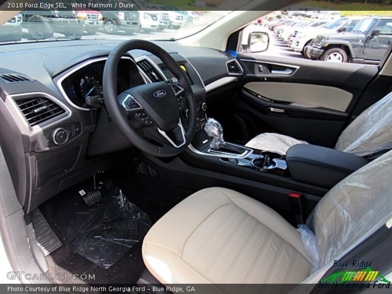 White Platinum / Dune 2018 Ford Edge SEL