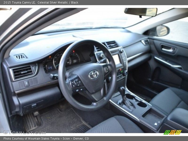 Celestial Silver Metallic / Black 2015 Toyota Camry LE