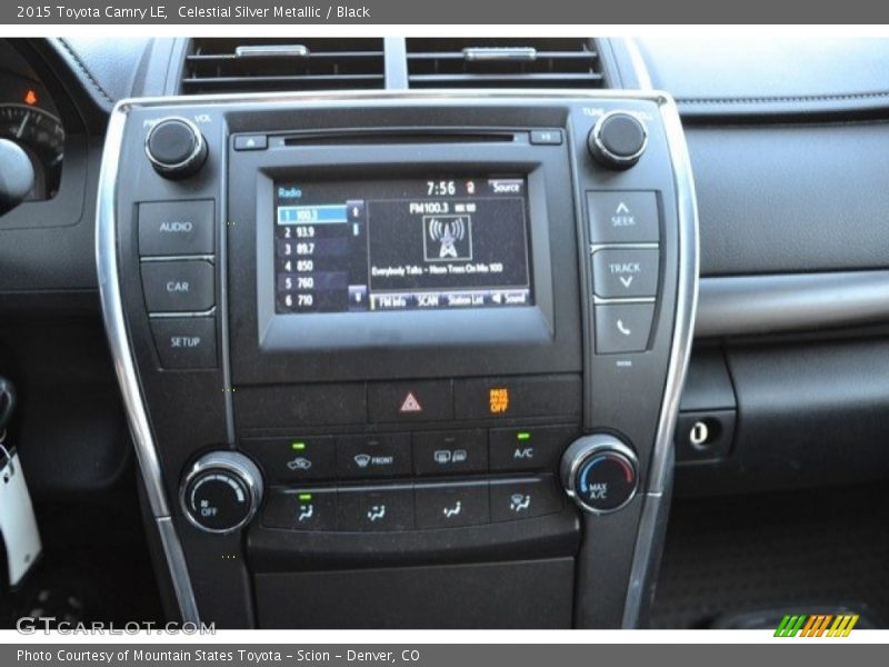 Celestial Silver Metallic / Black 2015 Toyota Camry LE