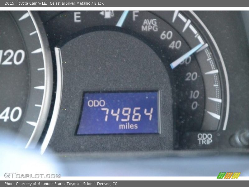 Celestial Silver Metallic / Black 2015 Toyota Camry LE