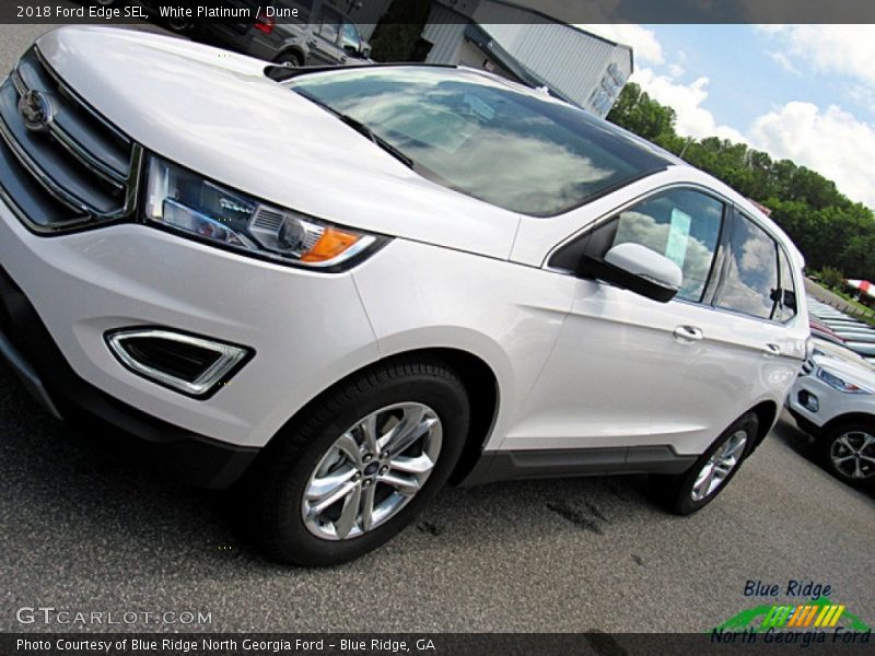 White Platinum / Dune 2018 Ford Edge SEL