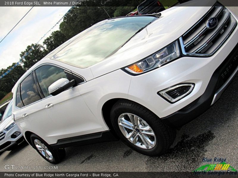 White Platinum / Dune 2018 Ford Edge SEL