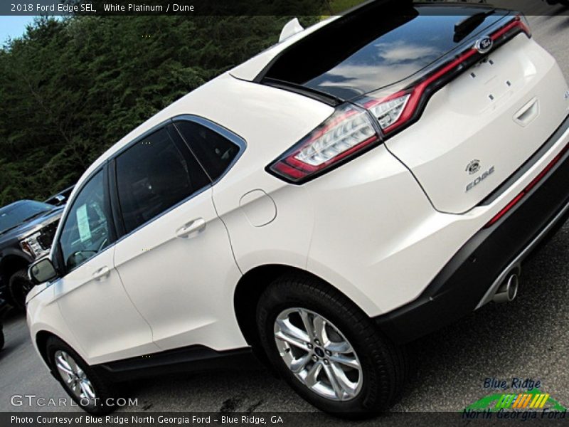 White Platinum / Dune 2018 Ford Edge SEL