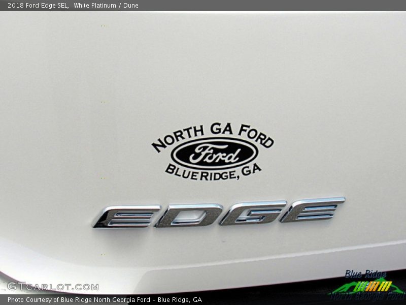 White Platinum / Dune 2018 Ford Edge SEL