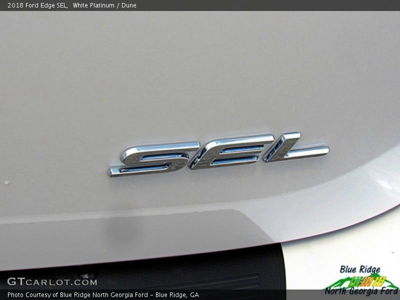 White Platinum / Dune 2018 Ford Edge SEL
