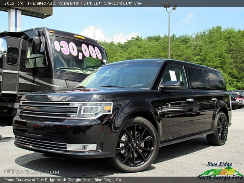 Agate Black / Dark Earth Gray/Light Earth Gray 2019 Ford Flex Limited AWD