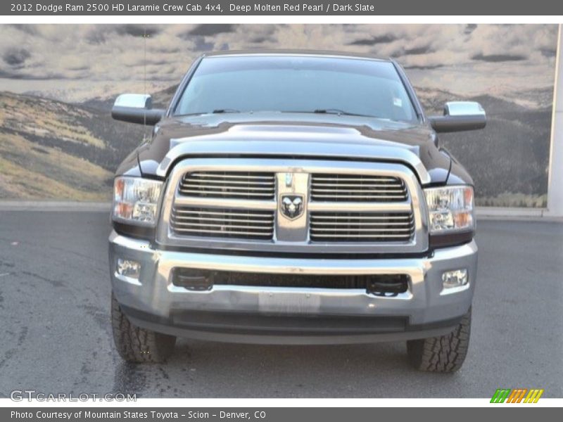 Deep Molten Red Pearl / Dark Slate 2012 Dodge Ram 2500 HD Laramie Crew Cab 4x4