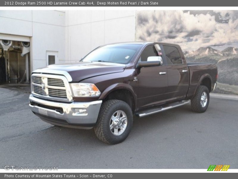 Deep Molten Red Pearl / Dark Slate 2012 Dodge Ram 2500 HD Laramie Crew Cab 4x4