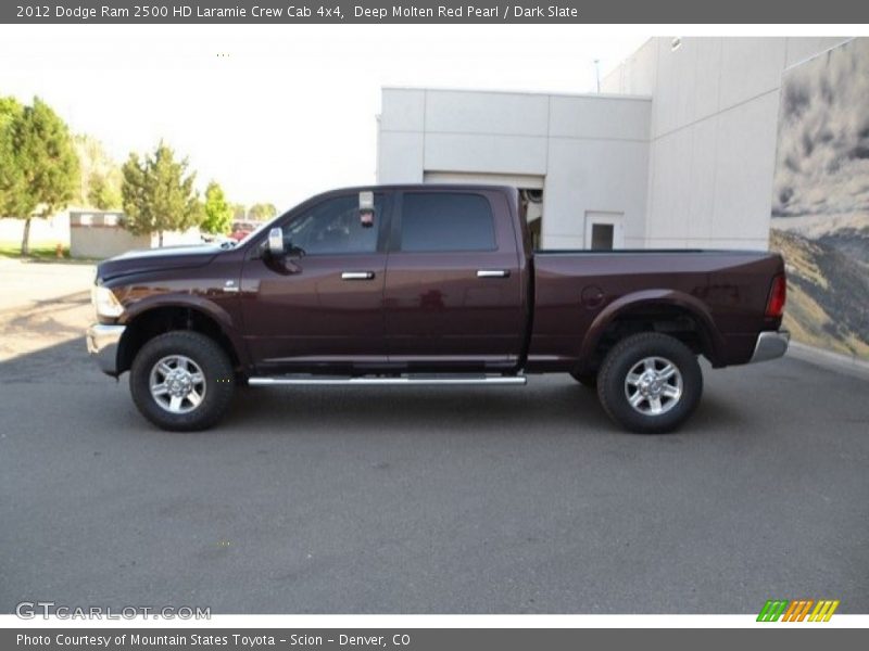 Deep Molten Red Pearl / Dark Slate 2012 Dodge Ram 2500 HD Laramie Crew Cab 4x4