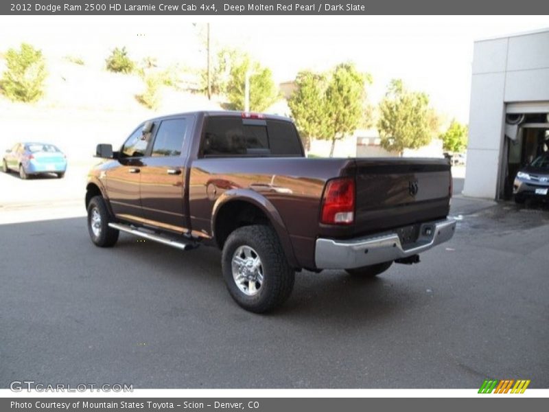 Deep Molten Red Pearl / Dark Slate 2012 Dodge Ram 2500 HD Laramie Crew Cab 4x4