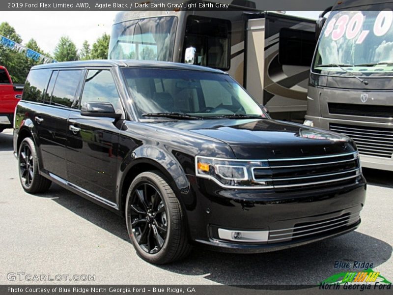 Agate Black / Dark Earth Gray/Light Earth Gray 2019 Ford Flex Limited AWD