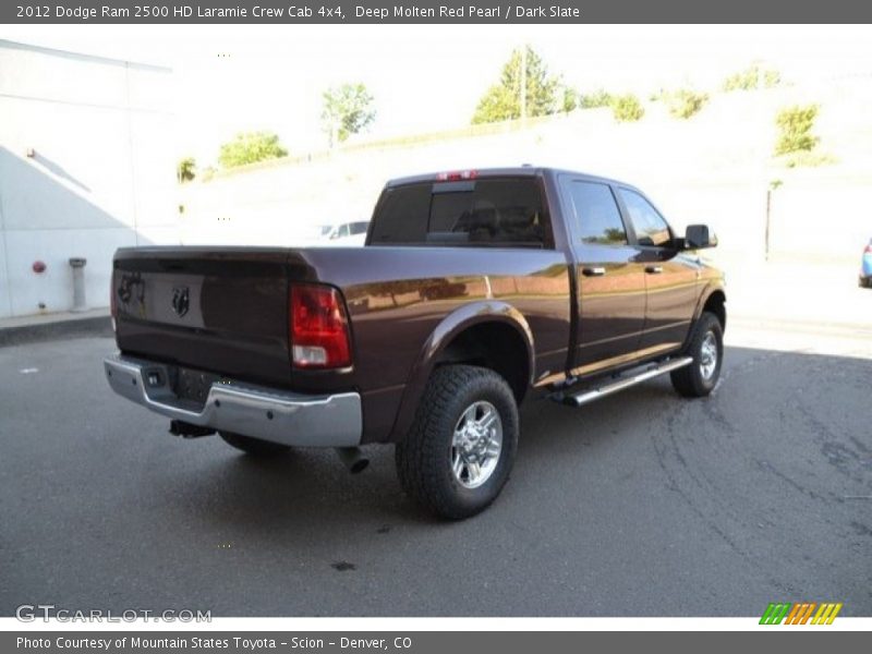 Deep Molten Red Pearl / Dark Slate 2012 Dodge Ram 2500 HD Laramie Crew Cab 4x4