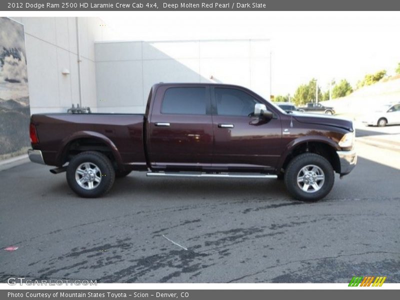 Deep Molten Red Pearl / Dark Slate 2012 Dodge Ram 2500 HD Laramie Crew Cab 4x4