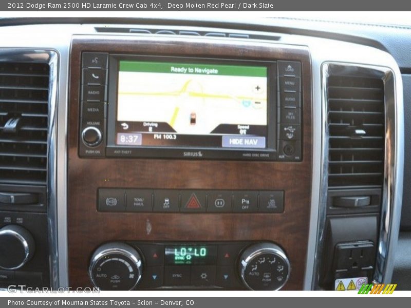 Deep Molten Red Pearl / Dark Slate 2012 Dodge Ram 2500 HD Laramie Crew Cab 4x4