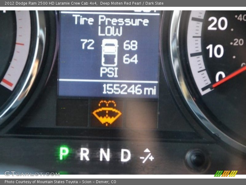 Deep Molten Red Pearl / Dark Slate 2012 Dodge Ram 2500 HD Laramie Crew Cab 4x4