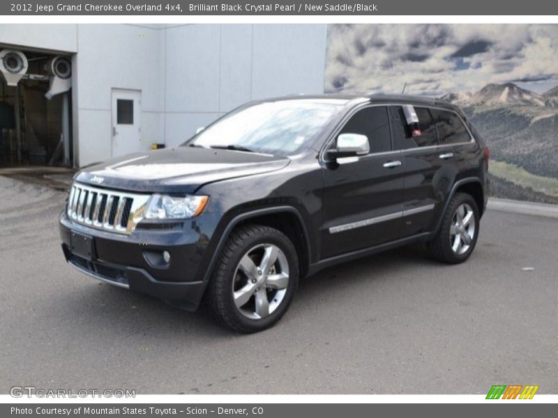 Brilliant Black Crystal Pearl / New Saddle/Black 2012 Jeep Grand Cherokee Overland 4x4