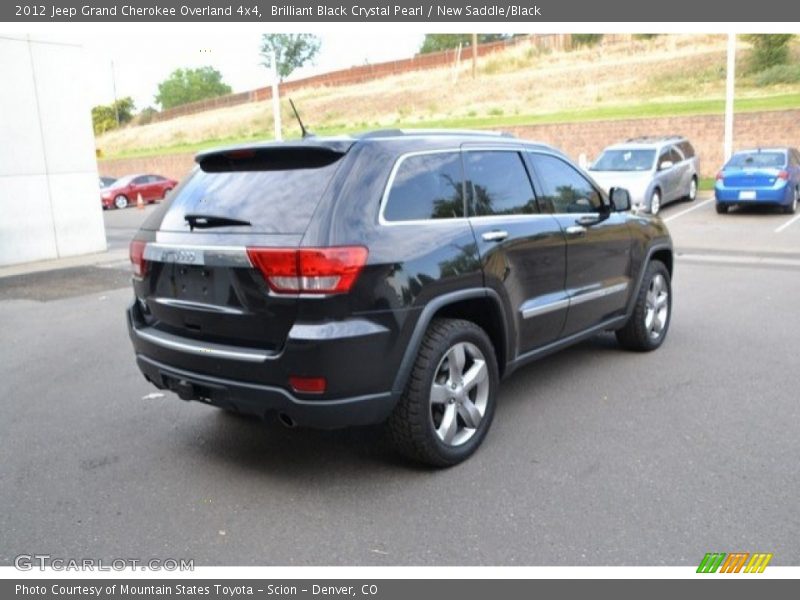 Brilliant Black Crystal Pearl / New Saddle/Black 2012 Jeep Grand Cherokee Overland 4x4