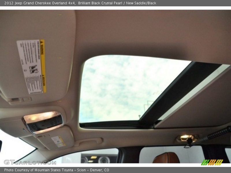 Brilliant Black Crystal Pearl / New Saddle/Black 2012 Jeep Grand Cherokee Overland 4x4
