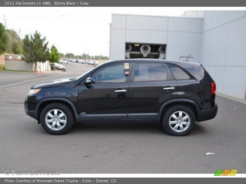 Ebony Black / Gray 2011 Kia Sorento LX AWD