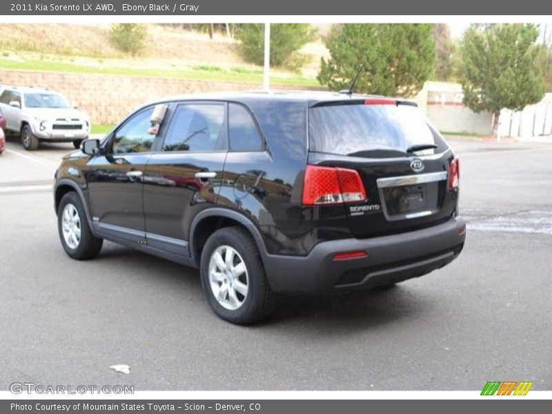Ebony Black / Gray 2011 Kia Sorento LX AWD