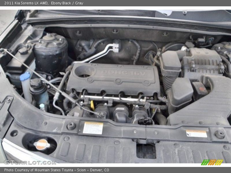 Ebony Black / Gray 2011 Kia Sorento LX AWD