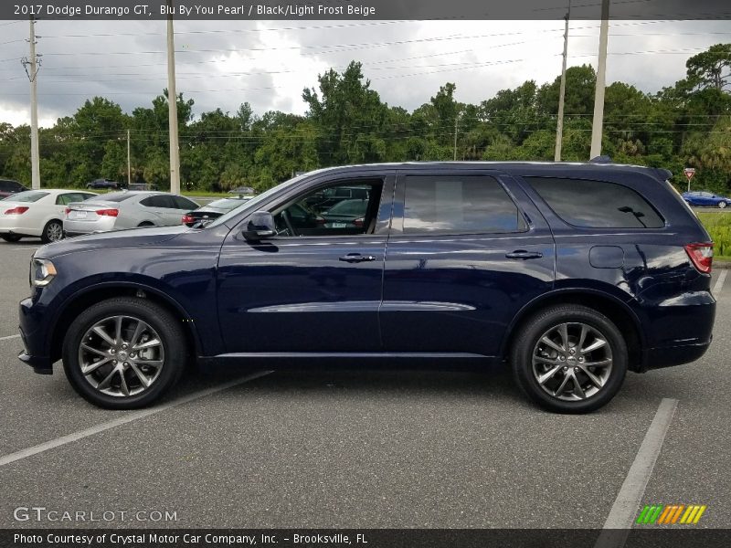 Blu By You Pearl / Black/Light Frost Beige 2017 Dodge Durango GT
