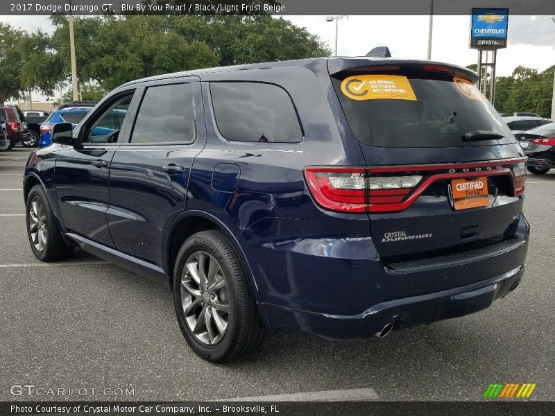 Blu By You Pearl / Black/Light Frost Beige 2017 Dodge Durango GT