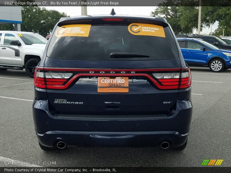 Blu By You Pearl / Black/Light Frost Beige 2017 Dodge Durango GT