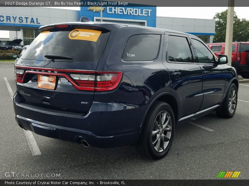Blu By You Pearl / Black/Light Frost Beige 2017 Dodge Durango GT