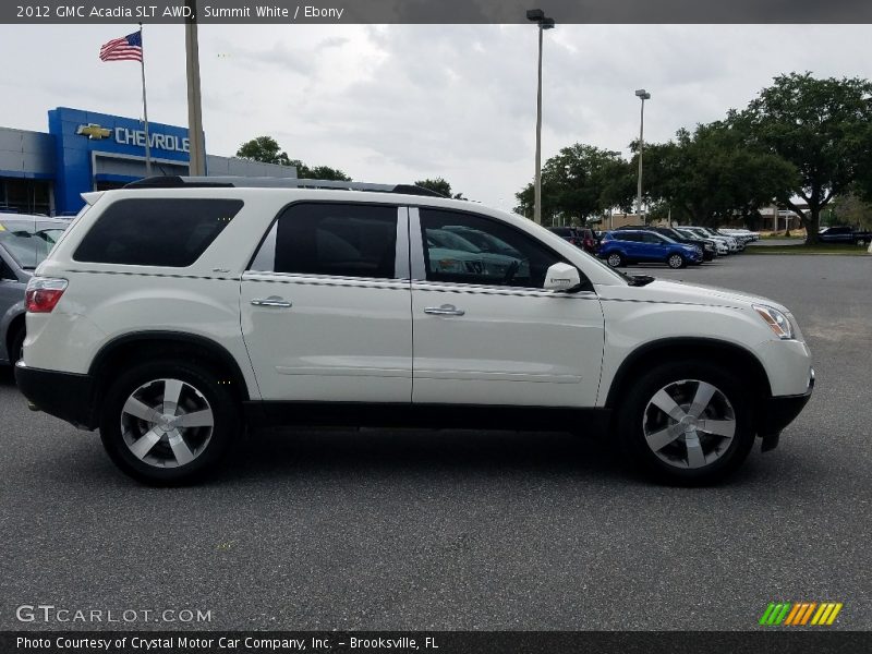 Summit White / Ebony 2012 GMC Acadia SLT AWD