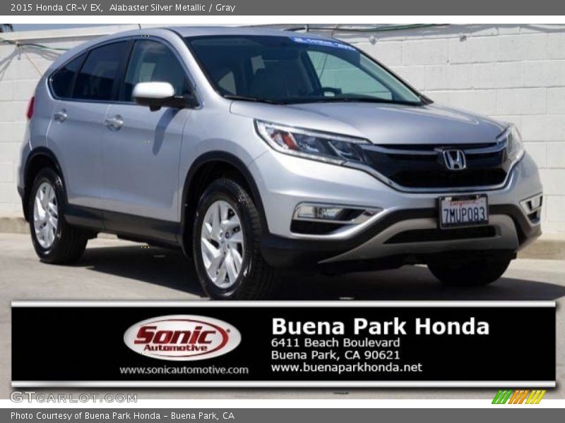 Alabaster Silver Metallic / Gray 2015 Honda CR-V EX