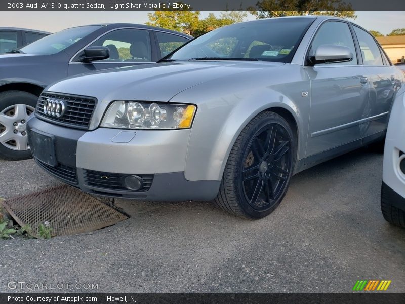 Light Silver Metallic / Ebony 2003 Audi A4 3.0 quattro Sedan