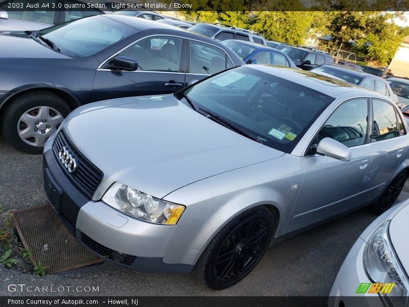 Light Silver Metallic / Ebony 2003 Audi A4 3.0 quattro Sedan
