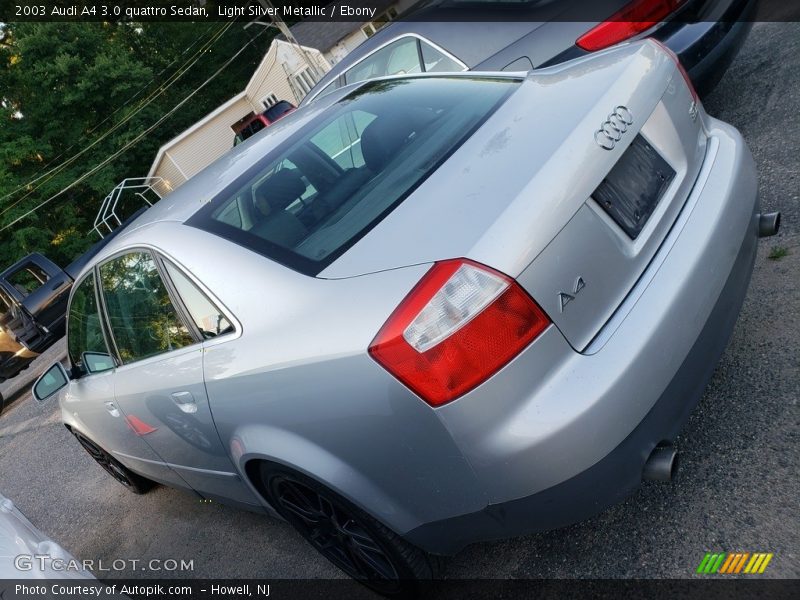 Light Silver Metallic / Ebony 2003 Audi A4 3.0 quattro Sedan