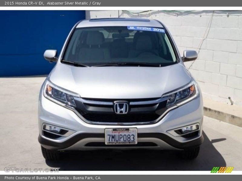 Alabaster Silver Metallic / Gray 2015 Honda CR-V EX