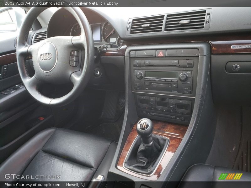 Light Silver Metallic / Ebony 2003 Audi A4 3.0 quattro Sedan