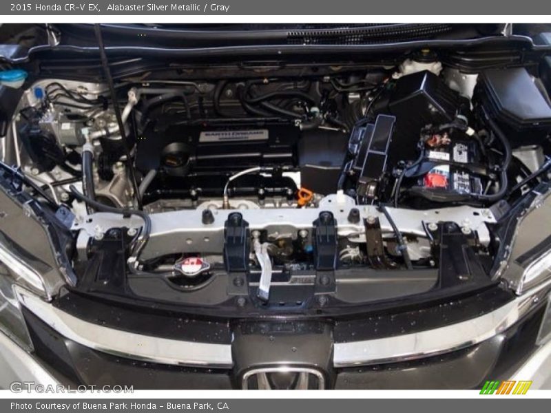 Alabaster Silver Metallic / Gray 2015 Honda CR-V EX