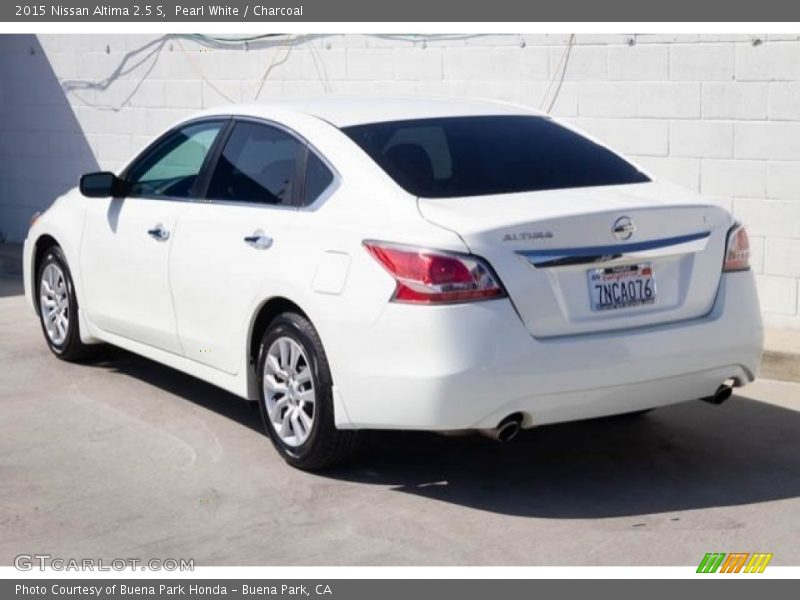 Pearl White / Charcoal 2015 Nissan Altima 2.5 S