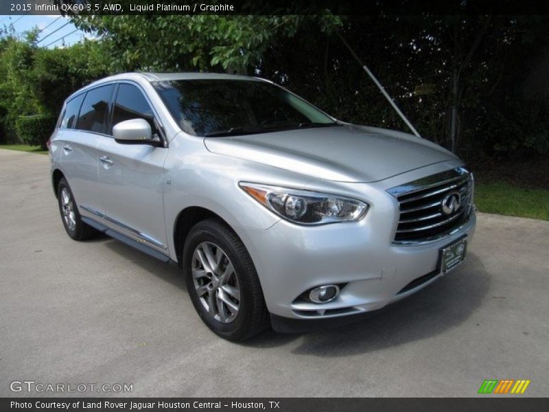 Liquid Platinum / Graphite 2015 Infiniti QX60 3.5 AWD