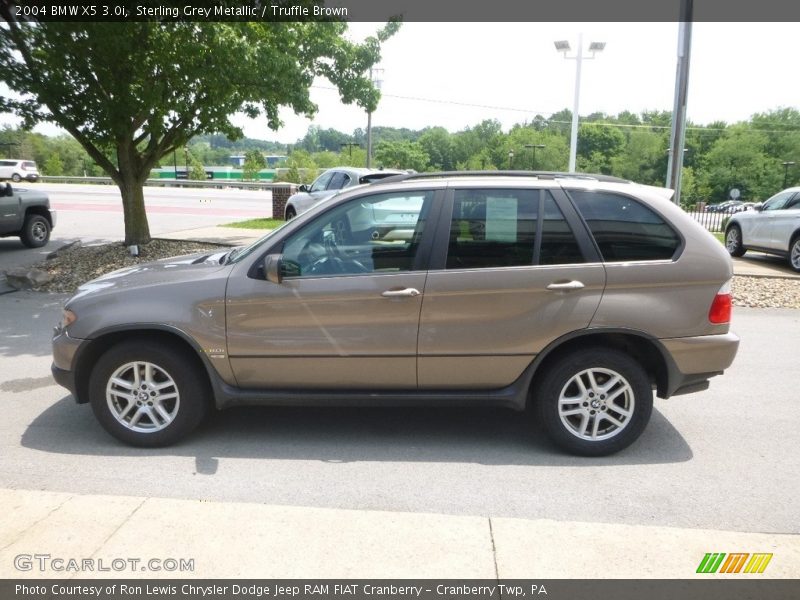 Sterling Grey Metallic / Truffle Brown 2004 BMW X5 3.0i