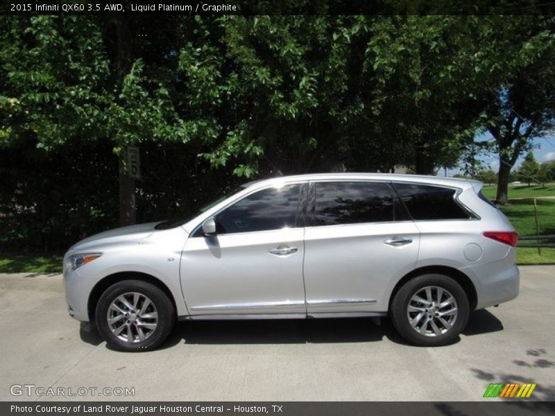 Liquid Platinum / Graphite 2015 Infiniti QX60 3.5 AWD