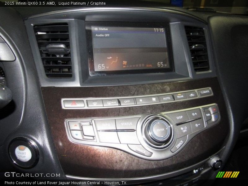 Liquid Platinum / Graphite 2015 Infiniti QX60 3.5 AWD