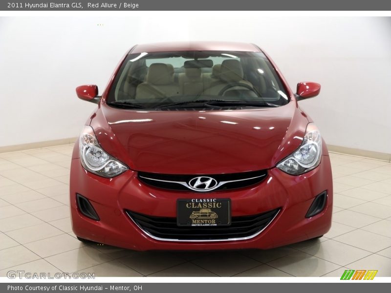 Red Allure / Beige 2011 Hyundai Elantra GLS