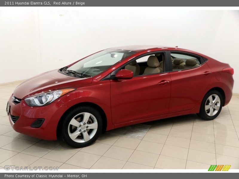 Red Allure / Beige 2011 Hyundai Elantra GLS