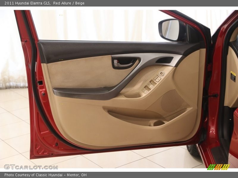 Red Allure / Beige 2011 Hyundai Elantra GLS