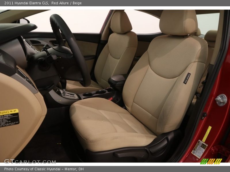 Red Allure / Beige 2011 Hyundai Elantra GLS