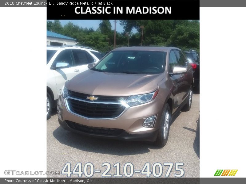 Sandy Ridge Metallic / Jet Black 2018 Chevrolet Equinox LT
