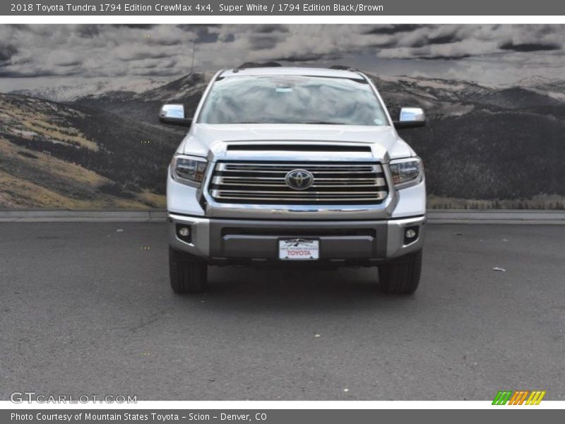Super White / 1794 Edition Black/Brown 2018 Toyota Tundra 1794 Edition CrewMax 4x4