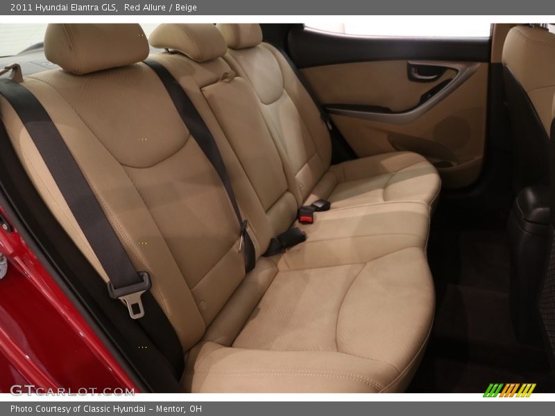 Red Allure / Beige 2011 Hyundai Elantra GLS